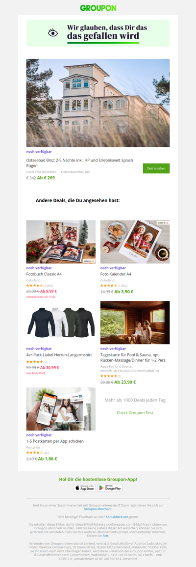 Sag ja zum Deal! Er ist noch verfügbar!