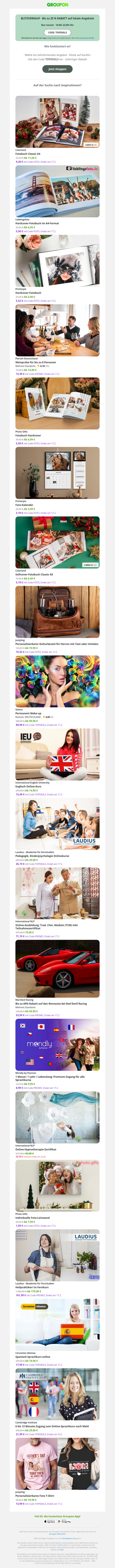 Extra -25% auf Top-Deals! Nur bis 22 Uhr ⏰