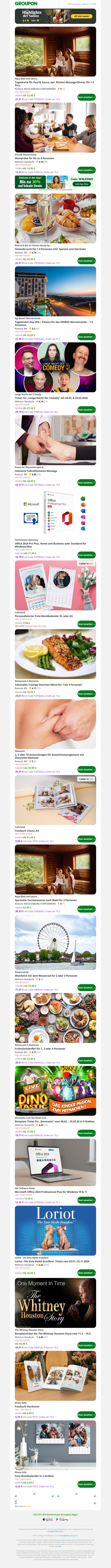 Tageskarte für Pool & Sauna, opt. Rücken-Massage/Dinner für 1-2 Pers.