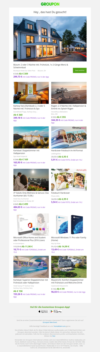 Kunden, die diesen Deal gewählt haben, haben diese Angebote gekauft