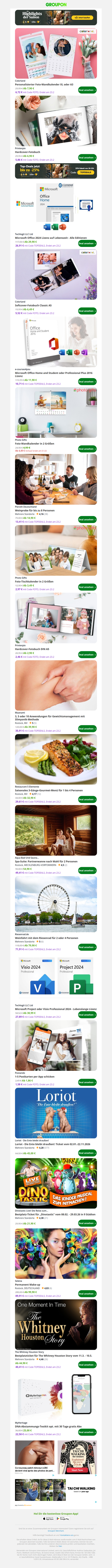 Personalisierter Foto-Wandkalender XL oder A3