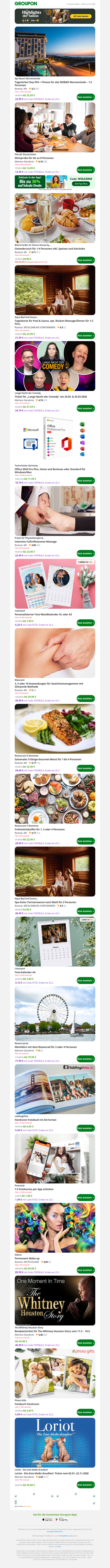 Tagesticket Day SPA + Fitness für das SEEBAD Warnemünde – 1-2 Personen