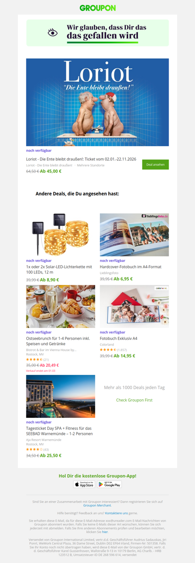 Sag ja zum Deal! Er ist noch verfügbar!