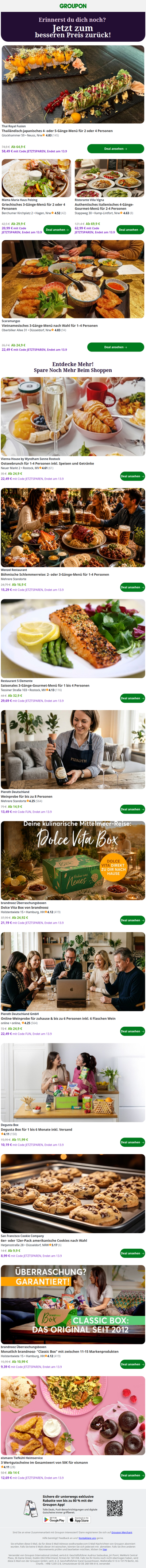 Thailändisch-japanisches 4- oder 5-Gänge-Menü für 2 oder 4 Personen ist jetzt günstiger! Jetzt entdecken.