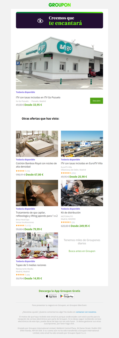 ¡Di sí a la oferta! Todavía está disponible