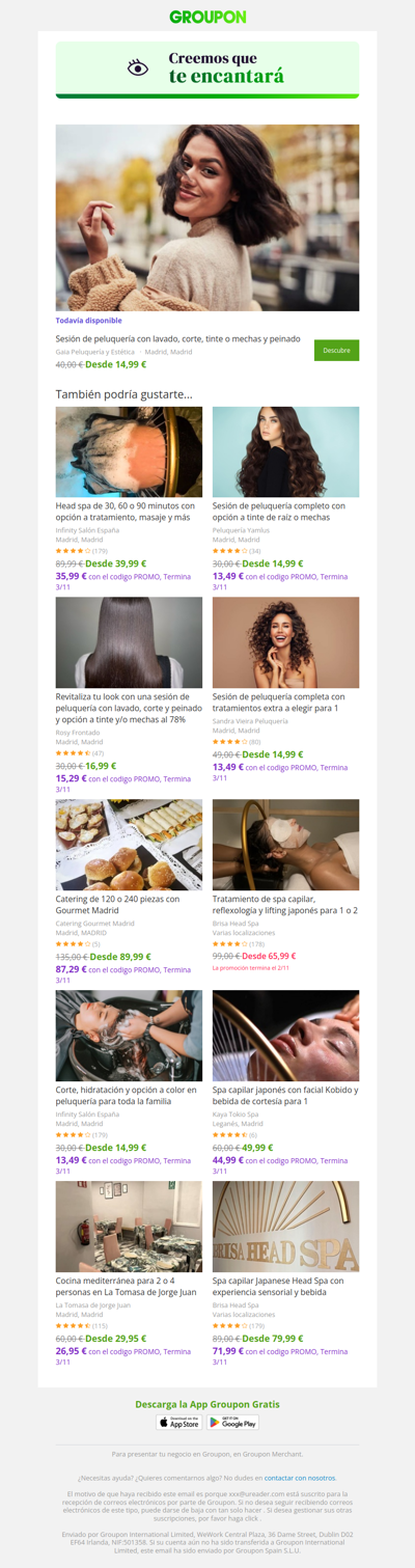 La oferta que viste sigue disponible