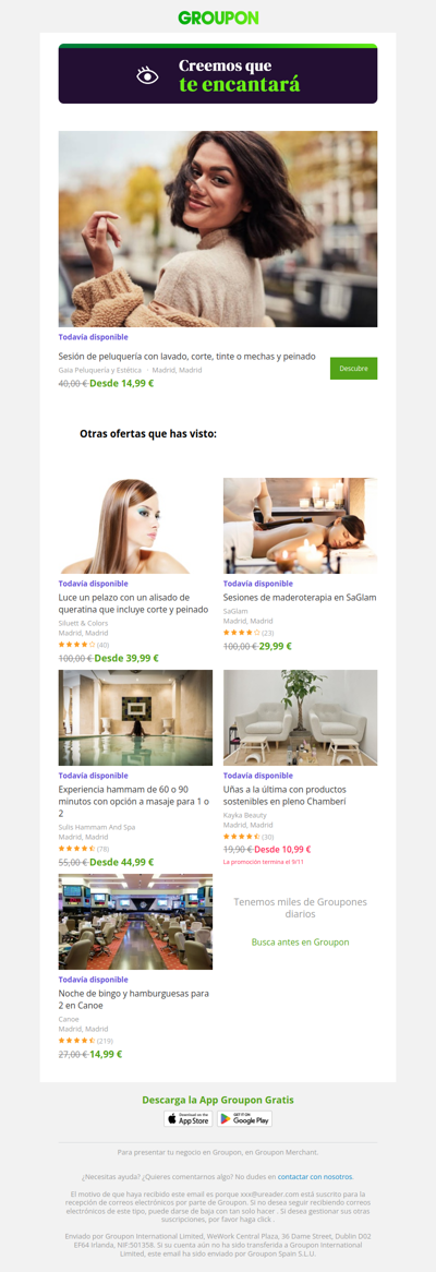 Estamos bastante seguros de que te va a encantar esta oferta