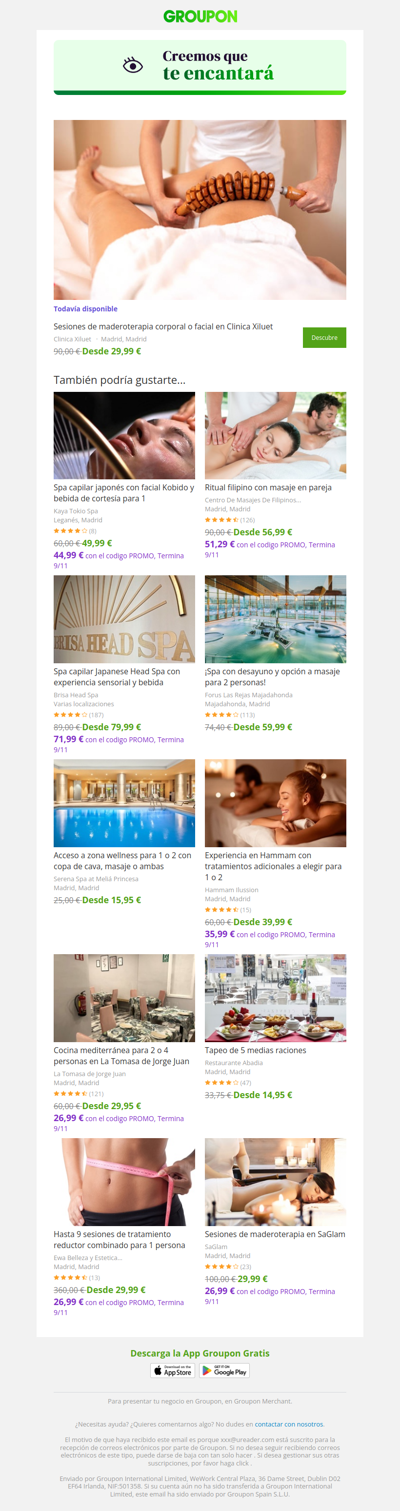 La oferta que viste sigue disponible