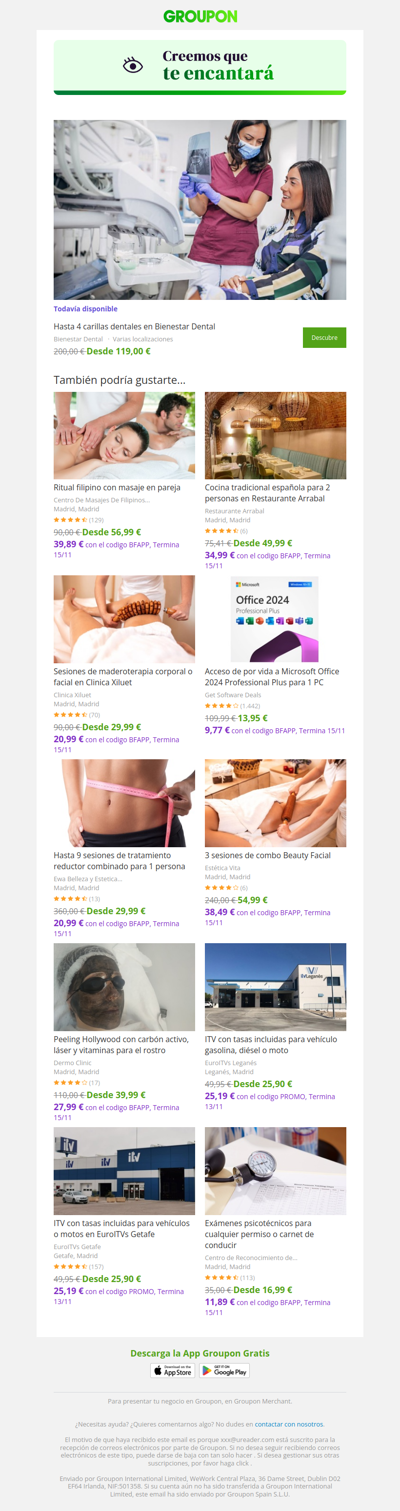 Estamos bastante seguros de que te va a encantar esta oferta