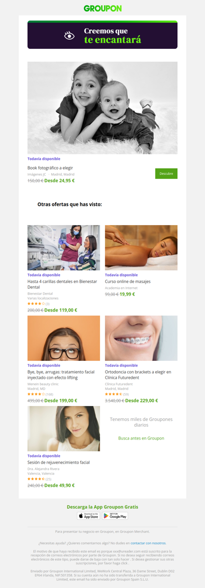 La oferta que viste sigue disponible