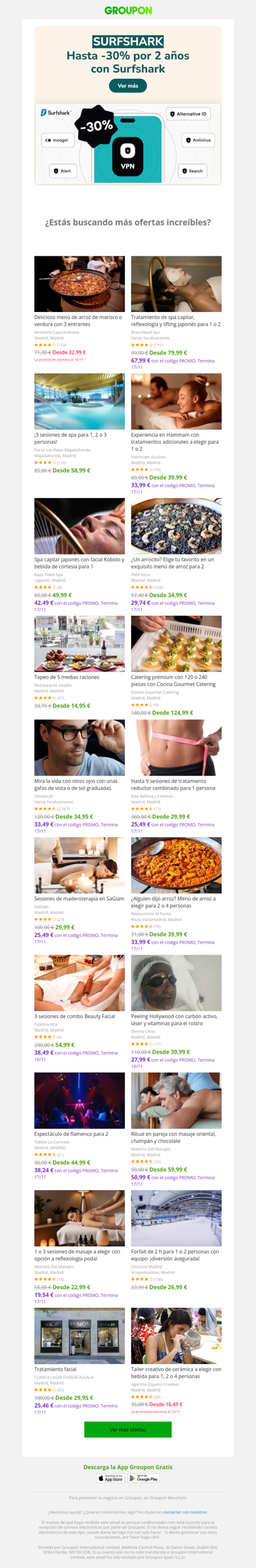 Disfruta de dos años de seguridad óptima con hasta un 30% de descuento con Surfshark