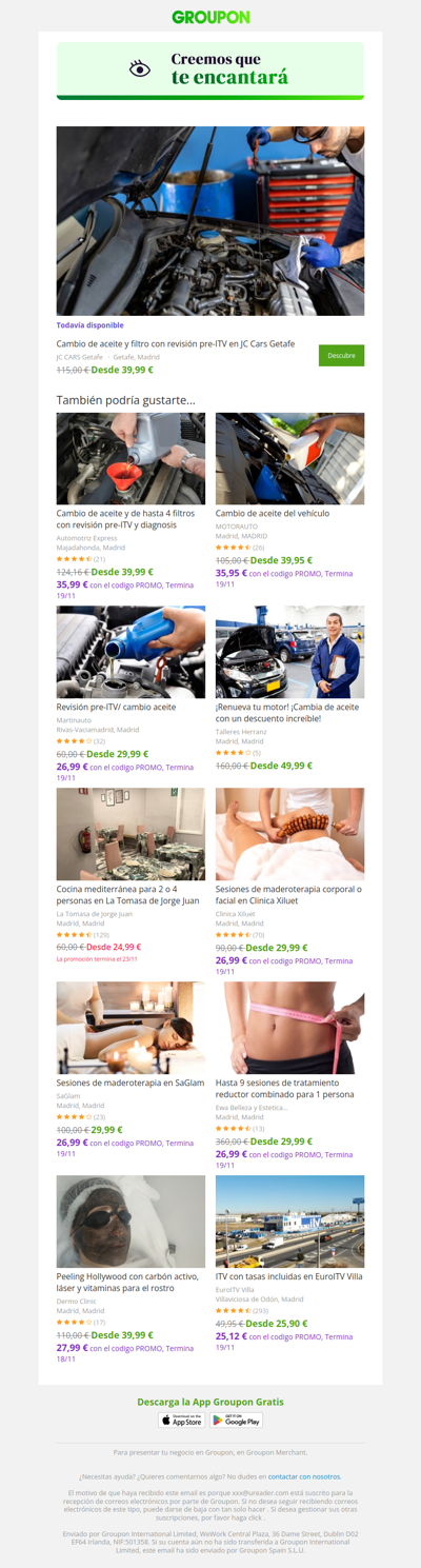 Estamos bastante seguros de que te va a encantar esta oferta