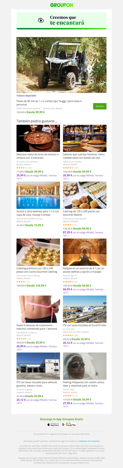 ¡Di sí a la oferta! Todavía está disponible