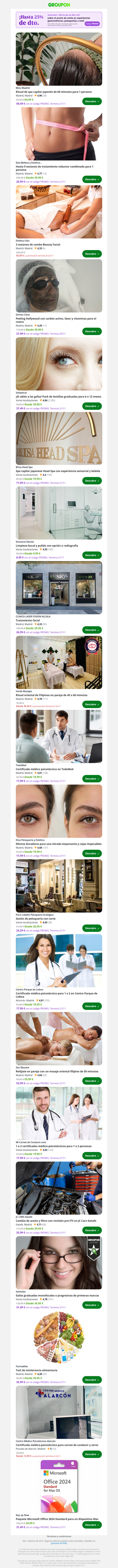 ¡La venta flash empieza YA! Descuentos de hasta el 25 % desde las 16 h hasta las 22 h.