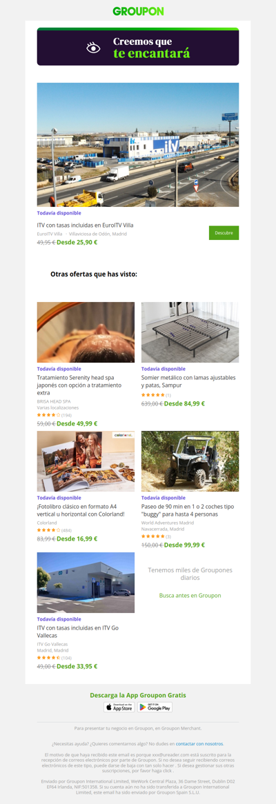 ¿Estás listo? La oferta que viste sigue disponible