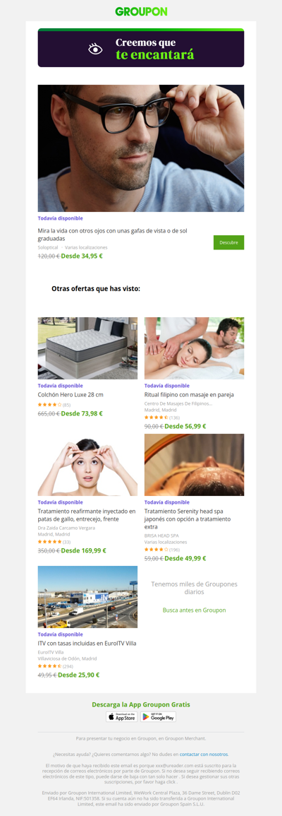 La oferta que viste sigue disponible