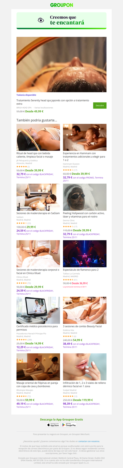 ¡Di sí a la oferta! Todavía está disponible