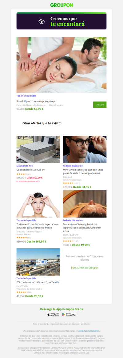 ¡Di sí a la oferta! Todavía está disponible