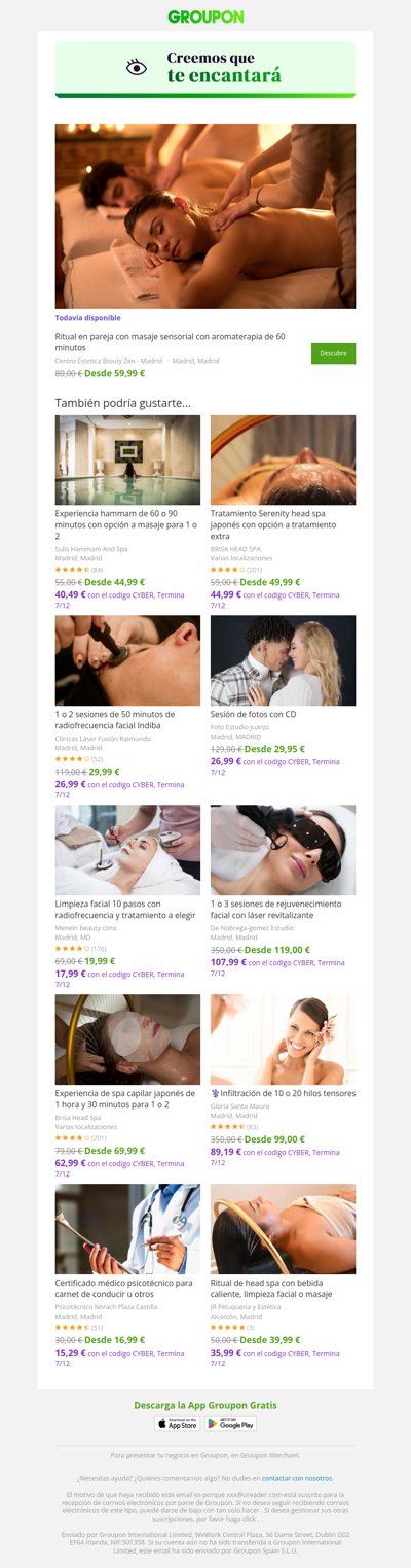 ¡Di sí a la oferta! Todavía está disponible