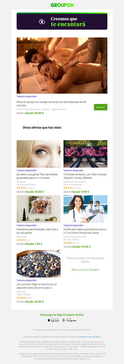 Estamos bastante seguros de que te va a encantar esta oferta