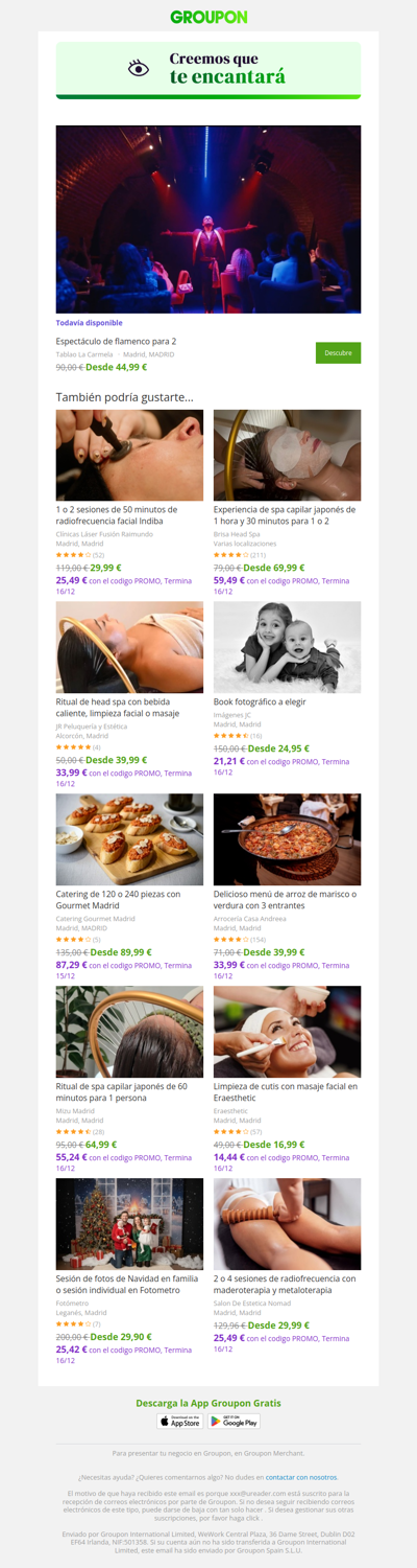 ¡Di sí a la oferta! Todavía está disponible