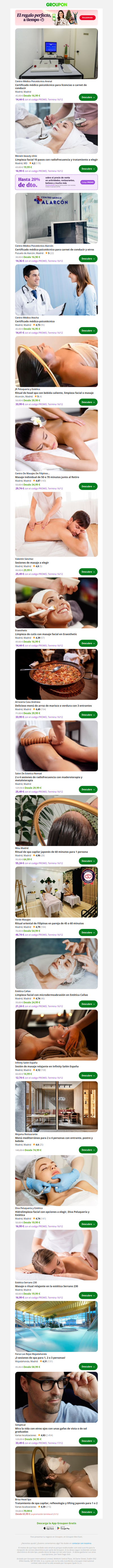 Certificado médico psicotécnico para licencias o carnet de conducir