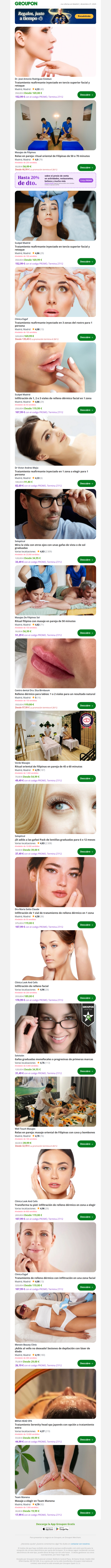 Tratamiento reafirmante inyectado en tercio superior facial y retoque