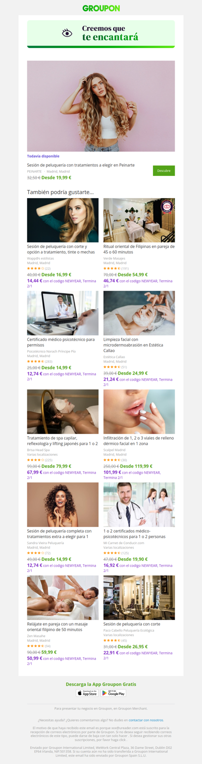 ¡Di sí a la oferta! Todavía está disponible