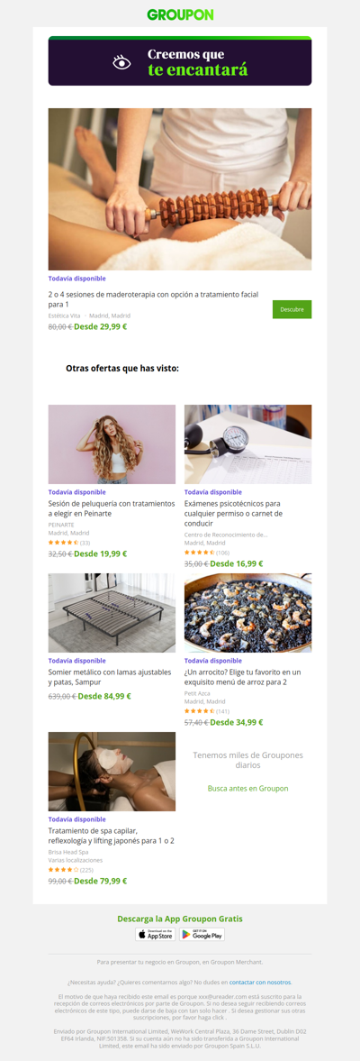 Estamos bastante seguros de que te va a encantar esta oferta