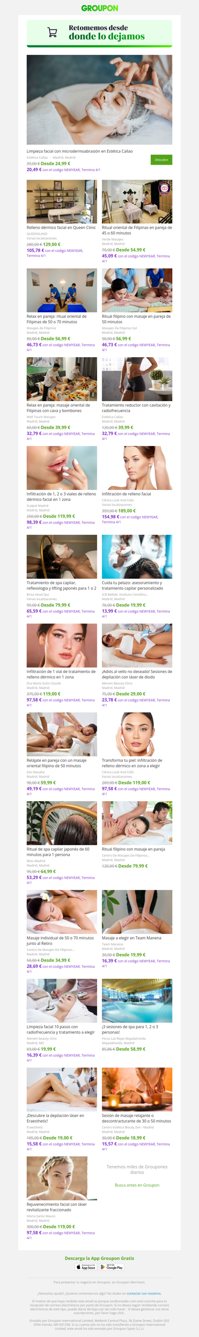 ¡No te pierdas las ofertas de belleza y spa! ¡Consúltalas hoy!