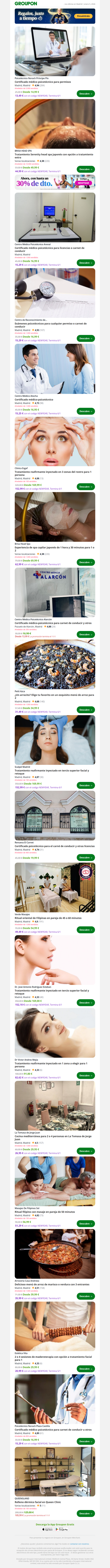 Certificado médico psicotécnico para permisos