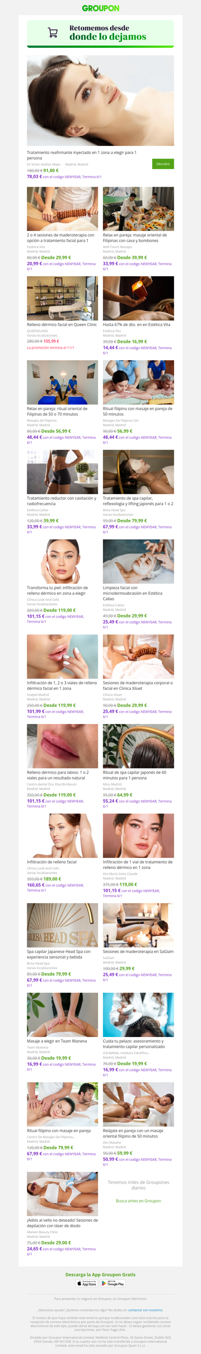 ¡No te pierdas las ofertas de belleza y spa! ¡Consúltalas hoy!