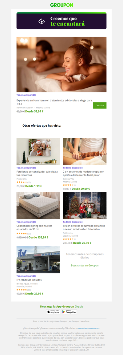 La oferta que viste sigue disponible