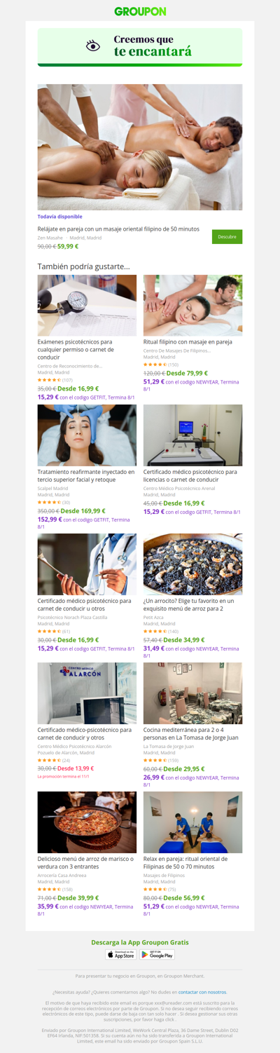 ¡Di sí a la oferta! Todavía está disponible