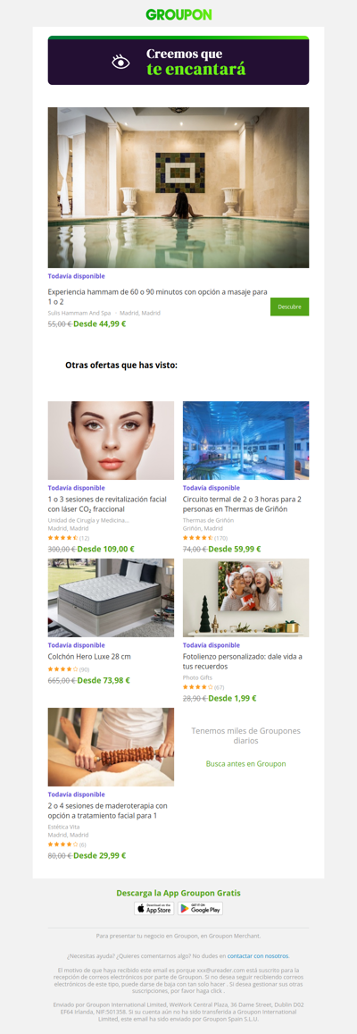 ¡Di sí a la oferta! Todavía está disponible