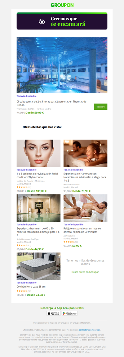 Estamos bastante seguros de que te va a encantar esta oferta