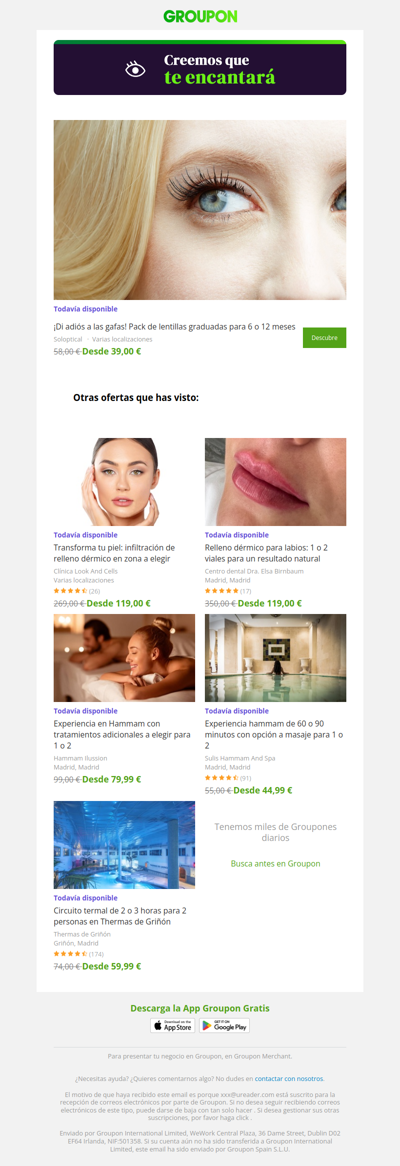 La oferta que viste sigue disponible