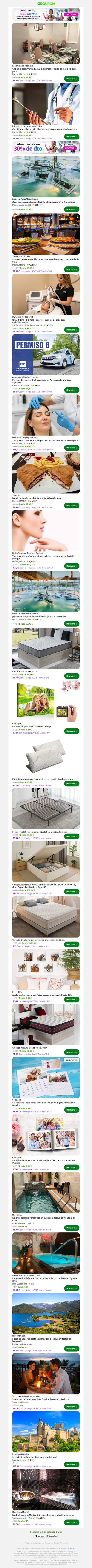 Cocina mediterránea para 2 o 4 personas en La Tomasa de Jorge Juan