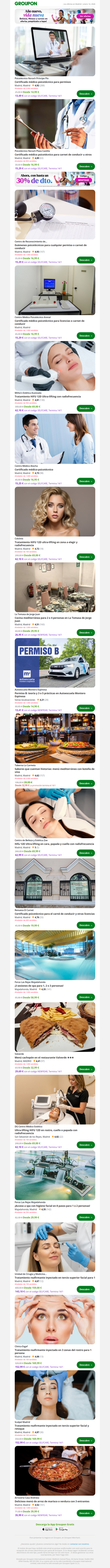 Certificado médico psicotécnico para permisos