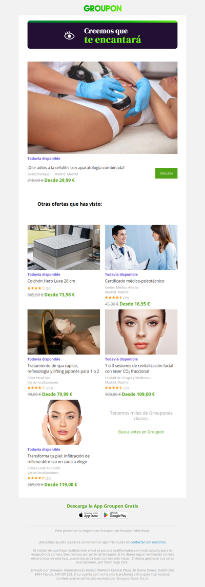 ¡Di sí a la oferta! Todavía está disponible