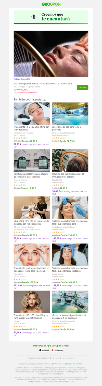 ¡Di sí a la oferta! Todavía está disponible