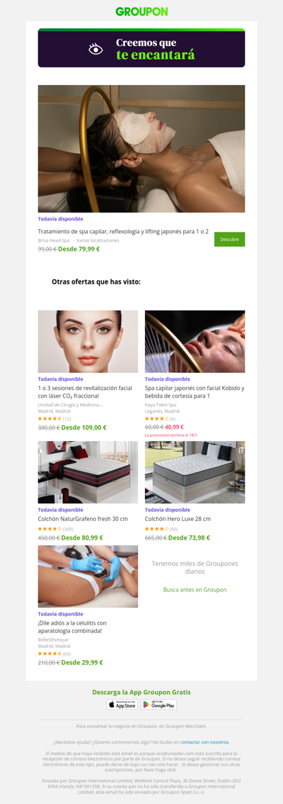 Estamos bastante seguros de que te va a encantar esta oferta