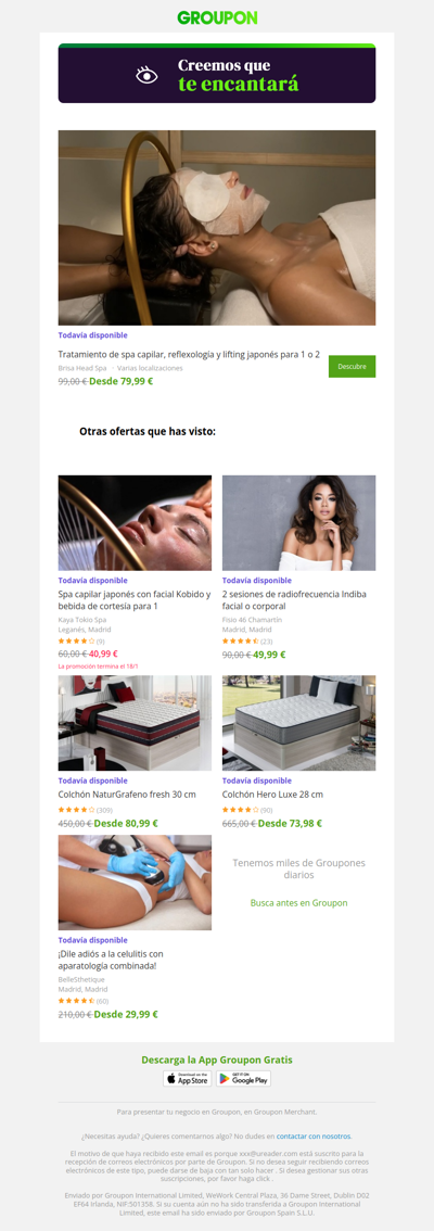 ¡Di sí a la oferta! Todavía está disponible