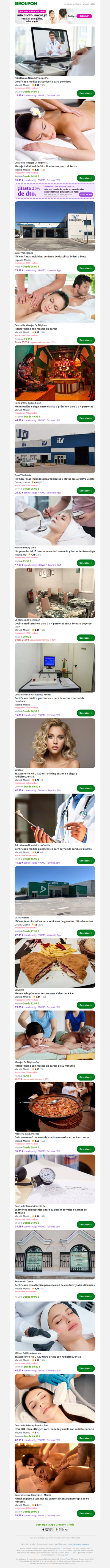 Certificado médico psicotécnico para permisos