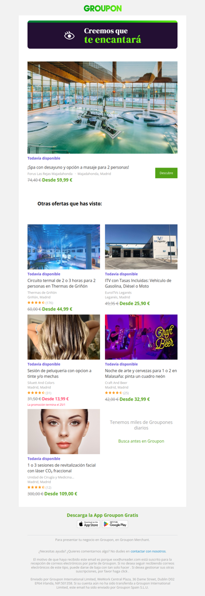 Estamos bastante seguros de que te va a encantar esta oferta