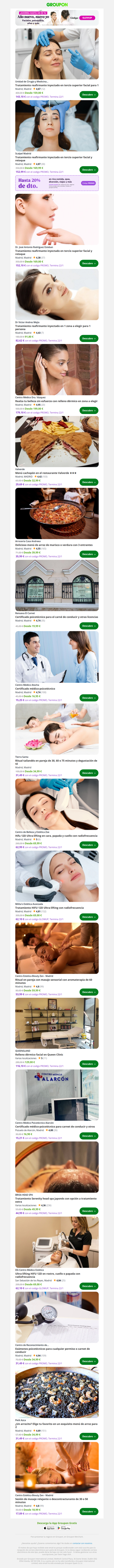 Tratamiento reafirmante inyectado en tercio superior facial para 1