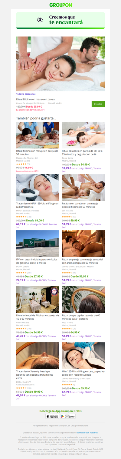 ¡Di sí a la oferta! Todavía está disponible