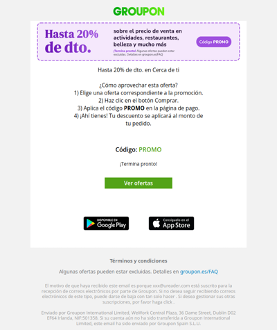 Disfruta del ambiente local Up to 20% off!