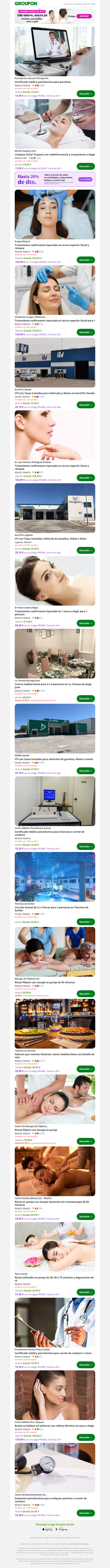 Certificado médico psicotécnico para permisos