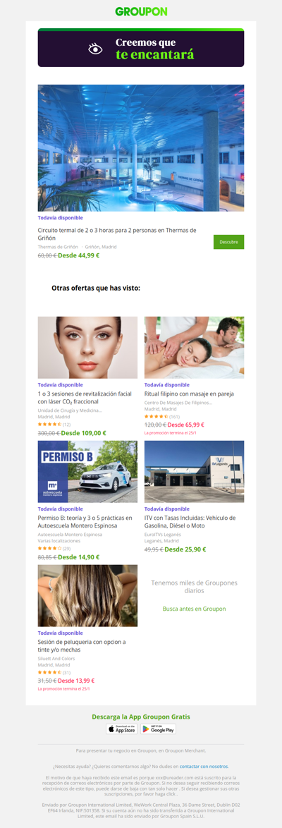 Estamos bastante seguros de que te va a encantar esta oferta